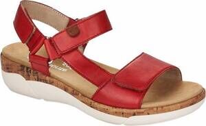 NEW REMONTE women's strap sandals in flamme/cayenne
